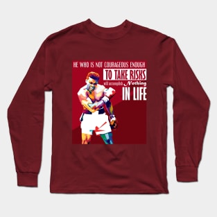 Muhammad Ali Quote Long Sleeve T-Shirt